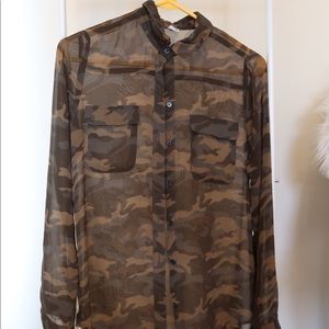 Sheer Camo Blouse